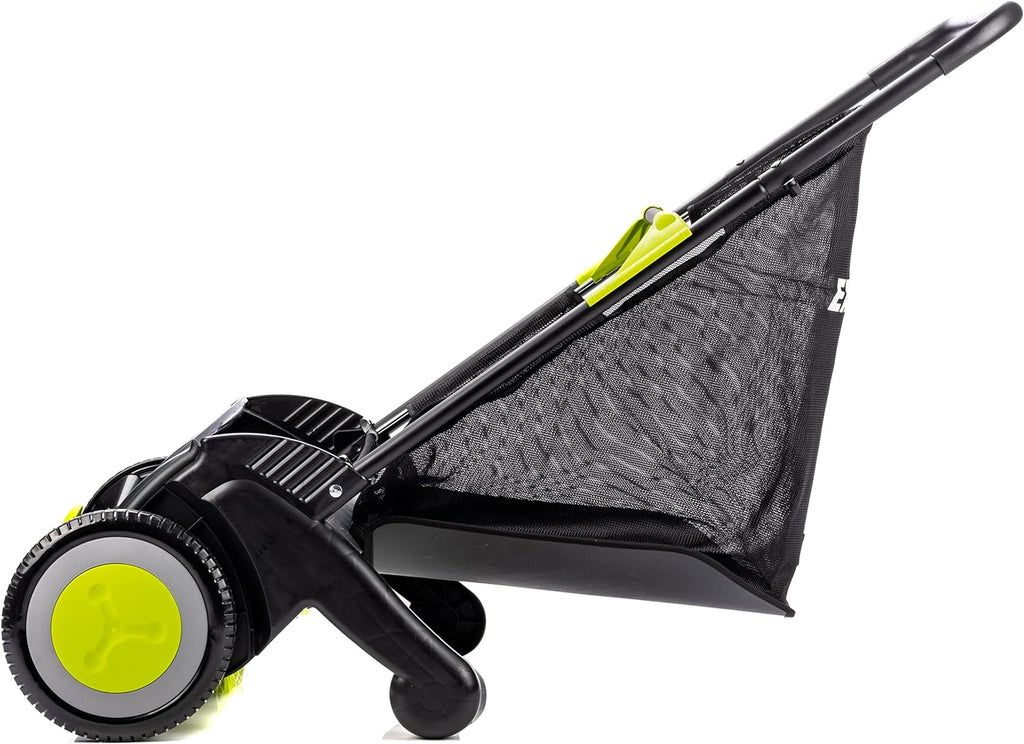 21-INCH Width Leaf & Grass Push Lawn Sweeper, Black