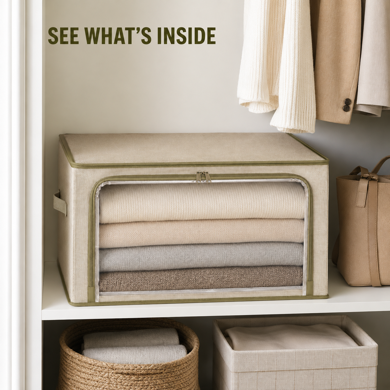 ClearView Sweater Storage Bin