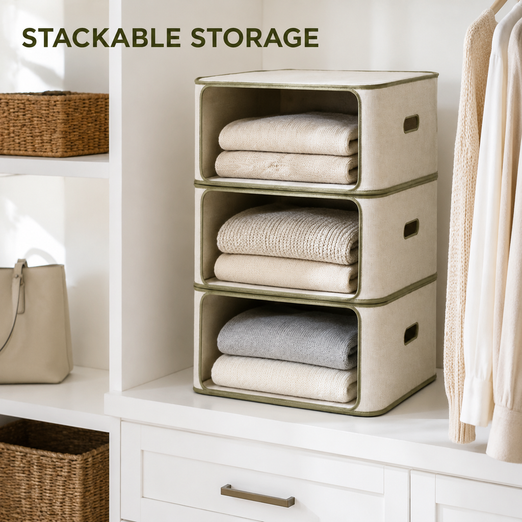 StackFold Closet Shelf Organizer