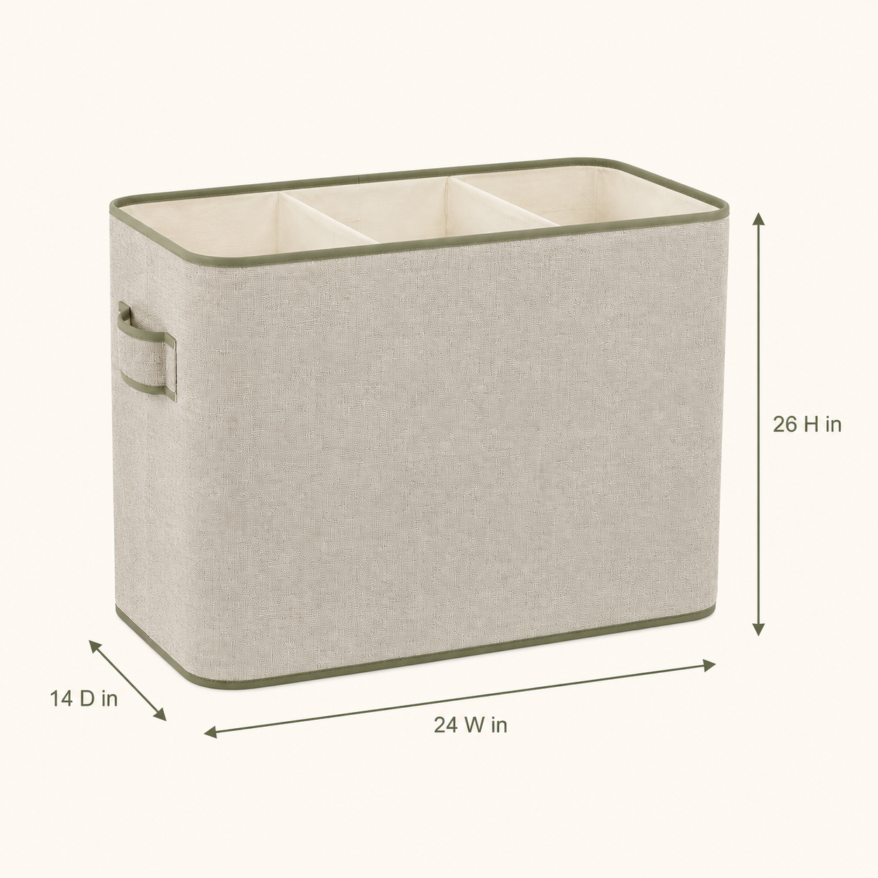 SortEase Triple Laundry Hamper