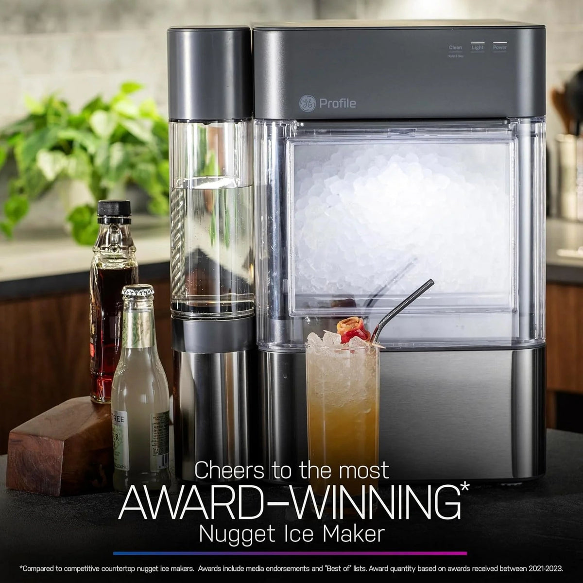 2.0 with 0.75 gallon Tank, Chewable Crunchable Countertop Nugget Ice Maker, Scoop Included, 38 lbs in 24 Hours, Pellet Ice Machine with Wifi…