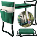 Garden Cart Outdoor Rolling Garden Workseat with Wheels, Heavy Duty Garden Tool Cart with Extendable Handle and Storage for Seniors Yard…