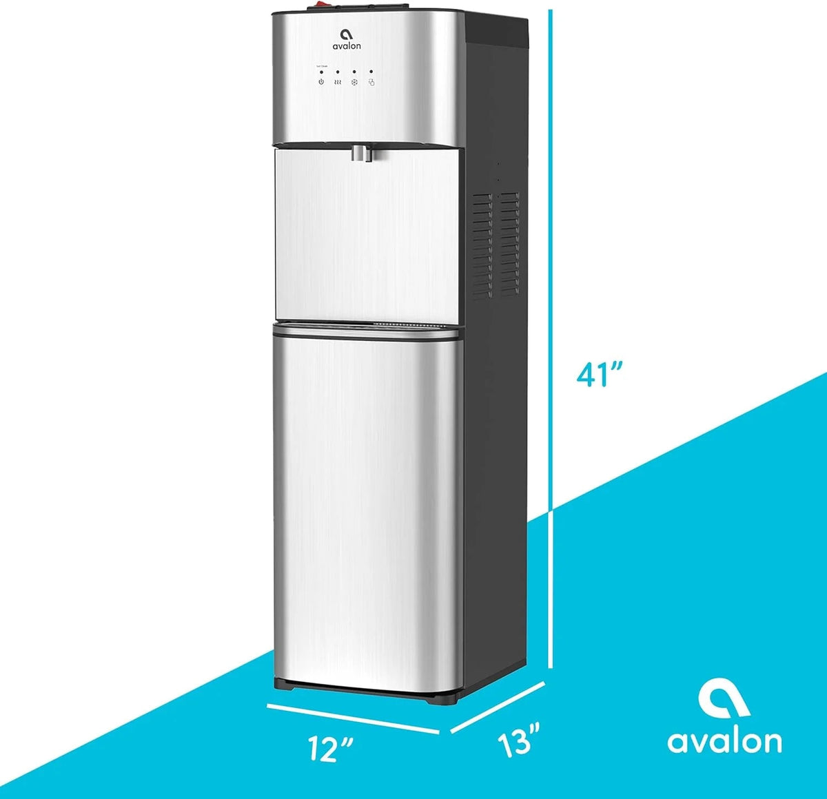 Limited Edition Self Cleaning Water Cooler Water Dispenser - 3 Temperature Settings - Hot, Cold & Room Water, Durable Stainless Steel…
