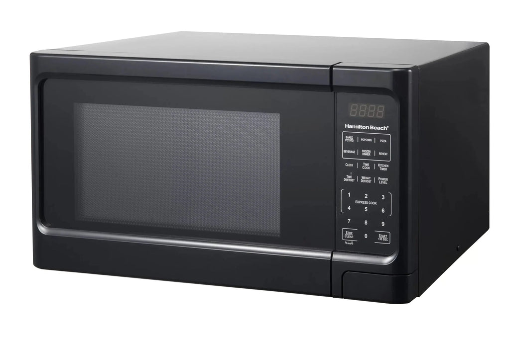 1.1 Cu. ft. Sleek Black Digital Microwave - Effortless Touchpad Controls