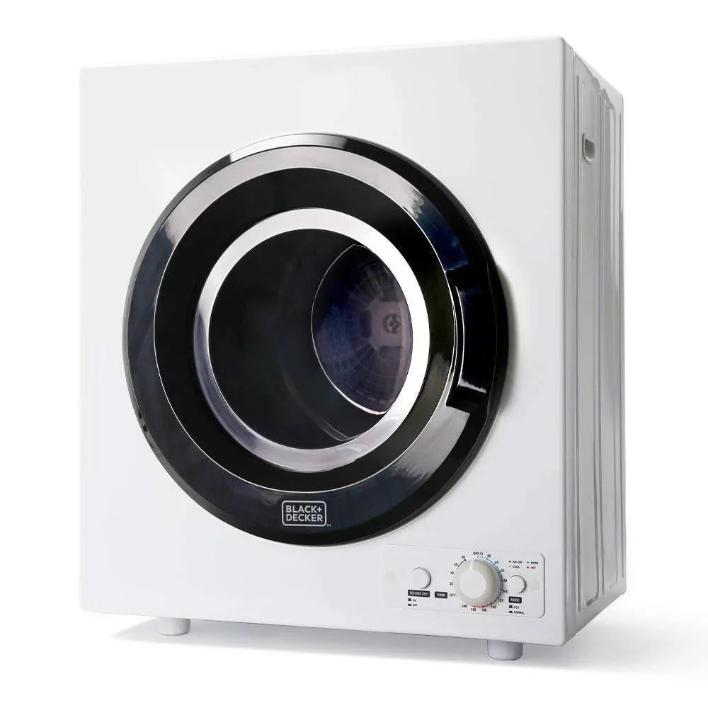 3.5 Cu. ft. Portable Dryer - White Black
