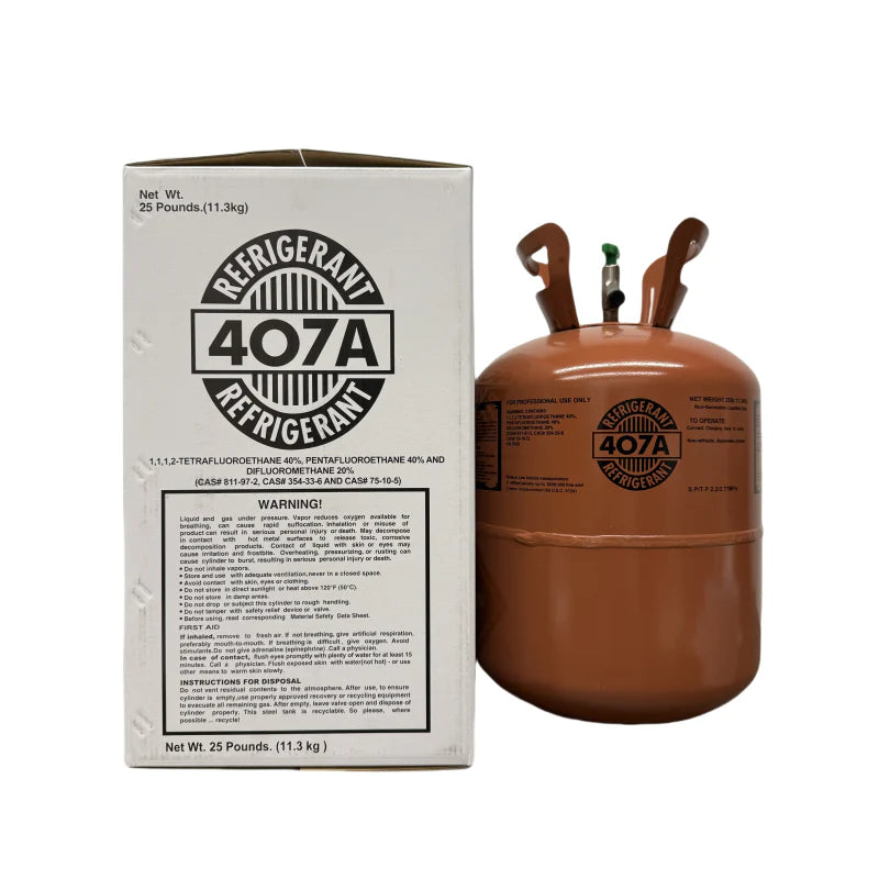 25LB R407A R-407A Freon Refrigerant Gas