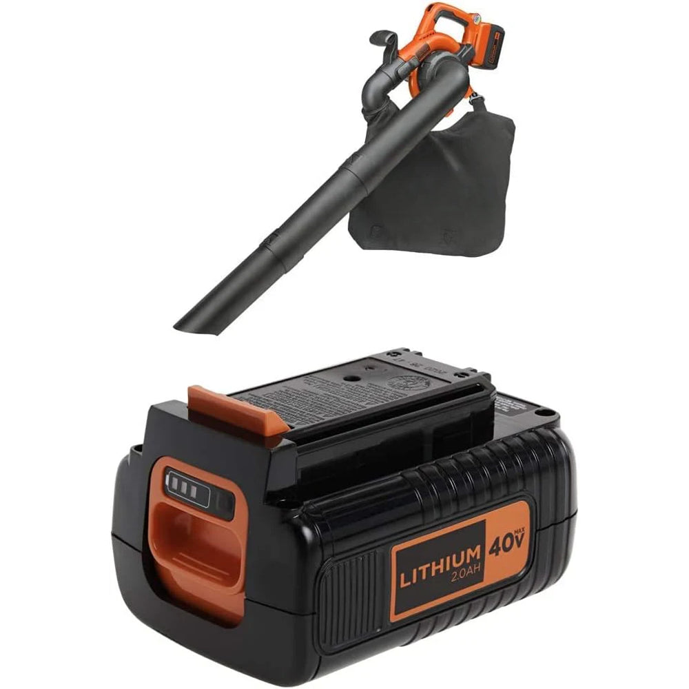 40V Max Blower/vacuum with Extra Battery, 2.0-AH