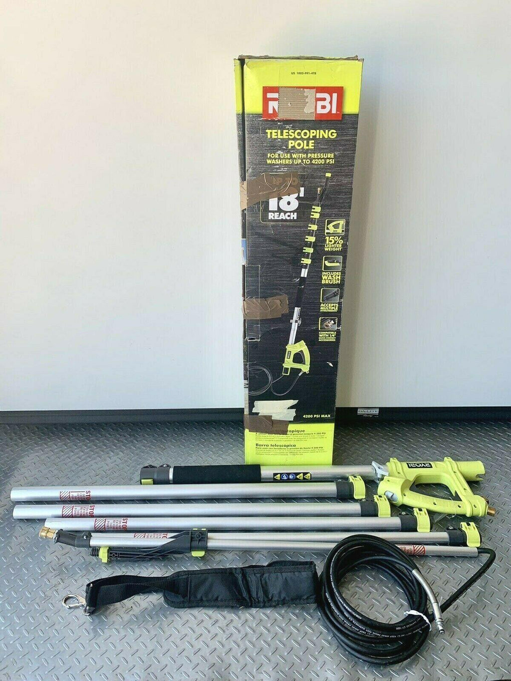 18 ft. Extension Pole for Pressure Washer Up 4200PSI