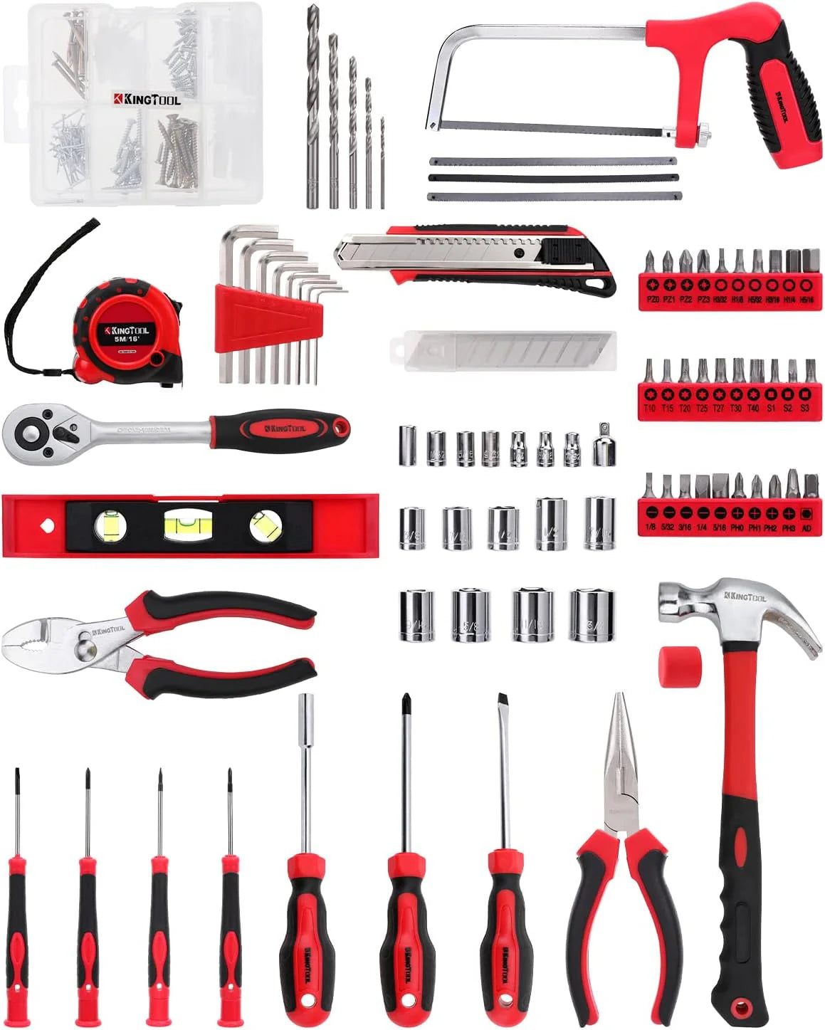 Home Tool Set Kit - 286 Pcs Home Auto Repair Tool Kit with Rolling Tool Box, Mechanic Tool Sets with 21V Max Cordless Power Drill, Perfect…
