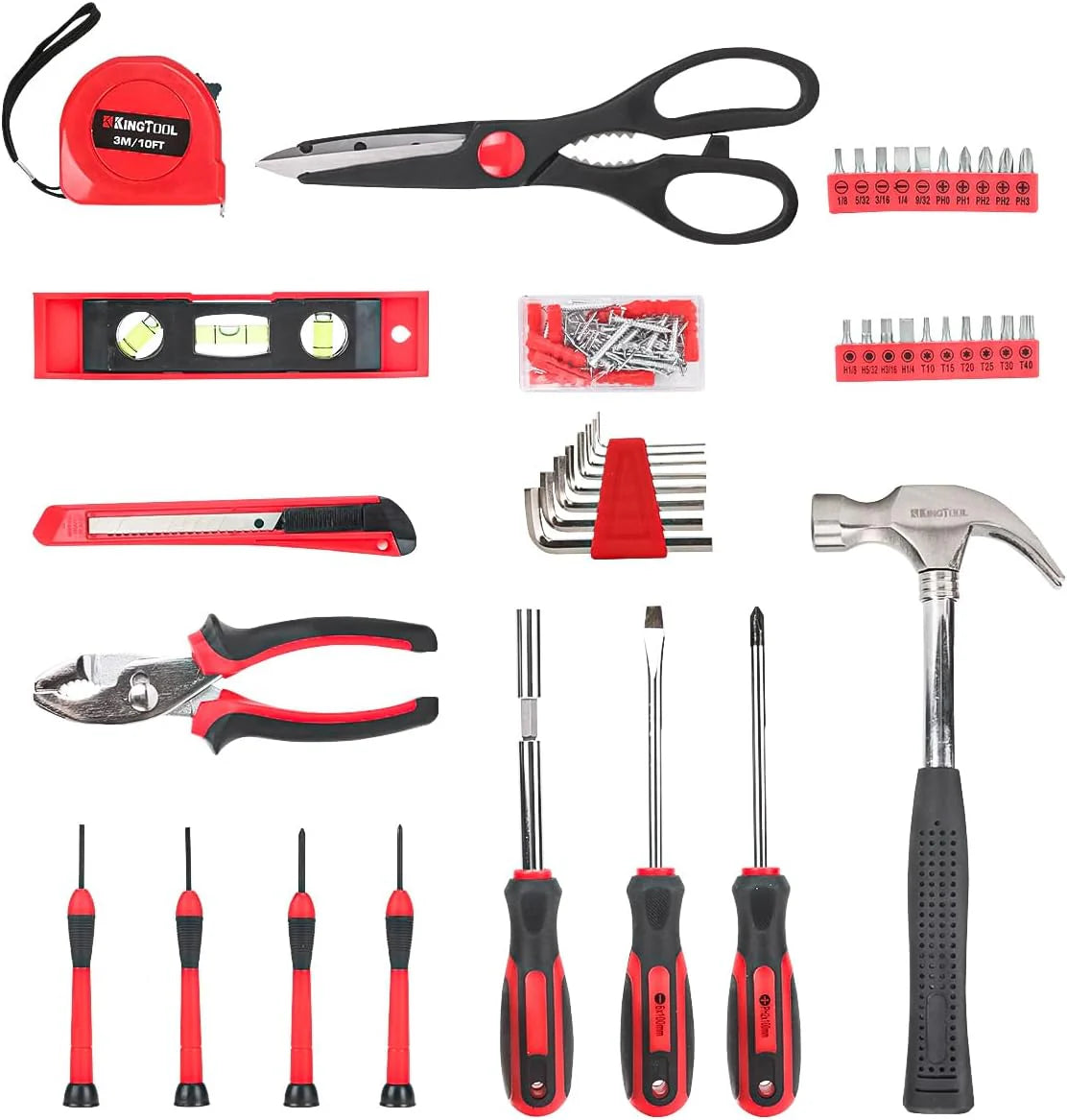 Home Tool Set Kit - 286 Pcs Home Auto Repair Tool Kit with Rolling Tool Box, Mechanic Tool Sets with 21V Max Cordless Power Drill, Perfect…