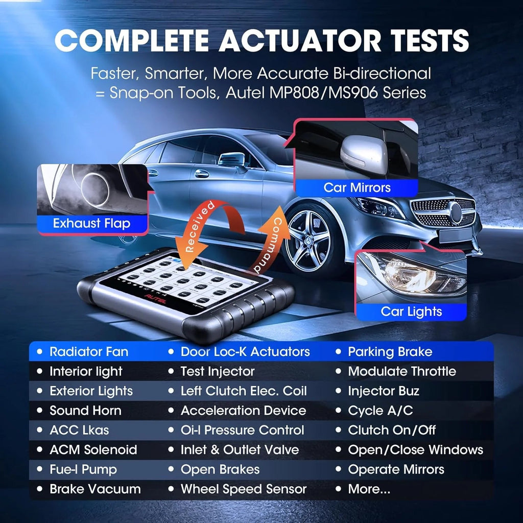2024 Bidirectional Tool as Pro M808Z, Function as Maxicheck , Active Test, All System Diagnose, Injector Coding