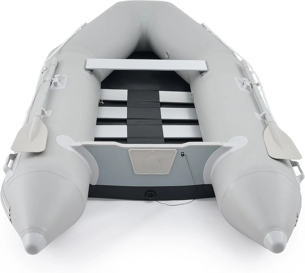 7.5FT Inflatable Dinghy Boat, 2 Person 660LB Transom Sport Tender Boat with Pump Aluminum Oars Floor, Heavy Duty Inflatable Raft Kayak for…