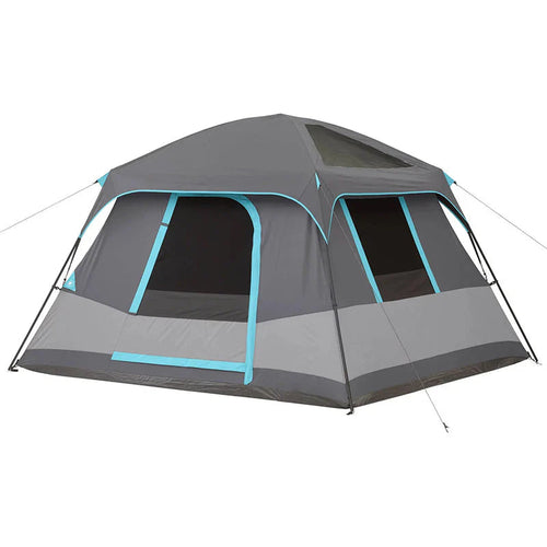 10' x 9' 6-Person Dark Rest Cabin Tent w/Skylight Ceiling Panels, 15.4 lbs