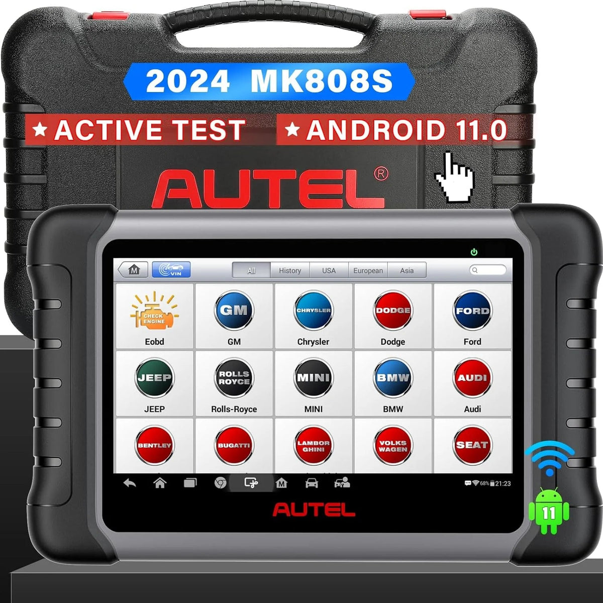 2024 Bidirectional Tool as Pro M808Z, Function as Maxicheck , Active Test, All System Diagnose, Injector Coding
