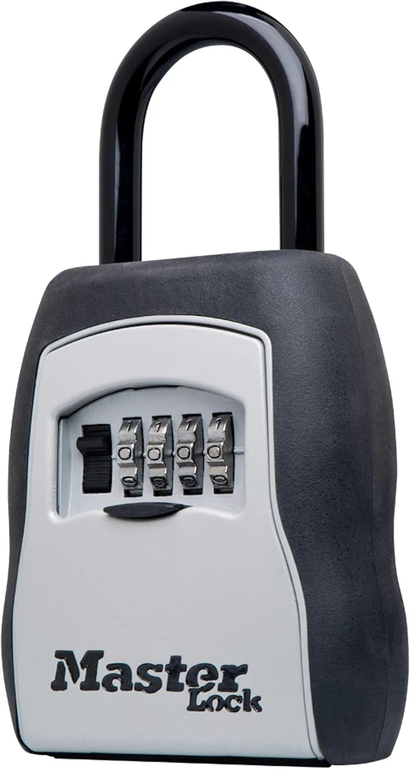 Key Lock Box, Outdoor Lock Box Bundle with Sentrysafe Fireproof and Waterproof Safe, 1.23 Cubic Feet