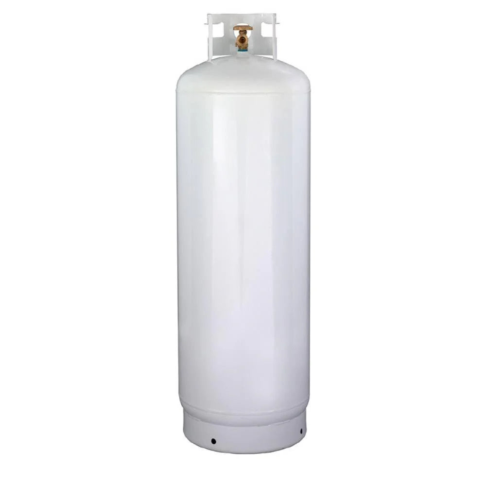 100LB (23 gal) Multi-valve Propane Tank with High Capacity Filler, Great for Mixed Heating Systems, Home Fireplaces, Dryers and Grills