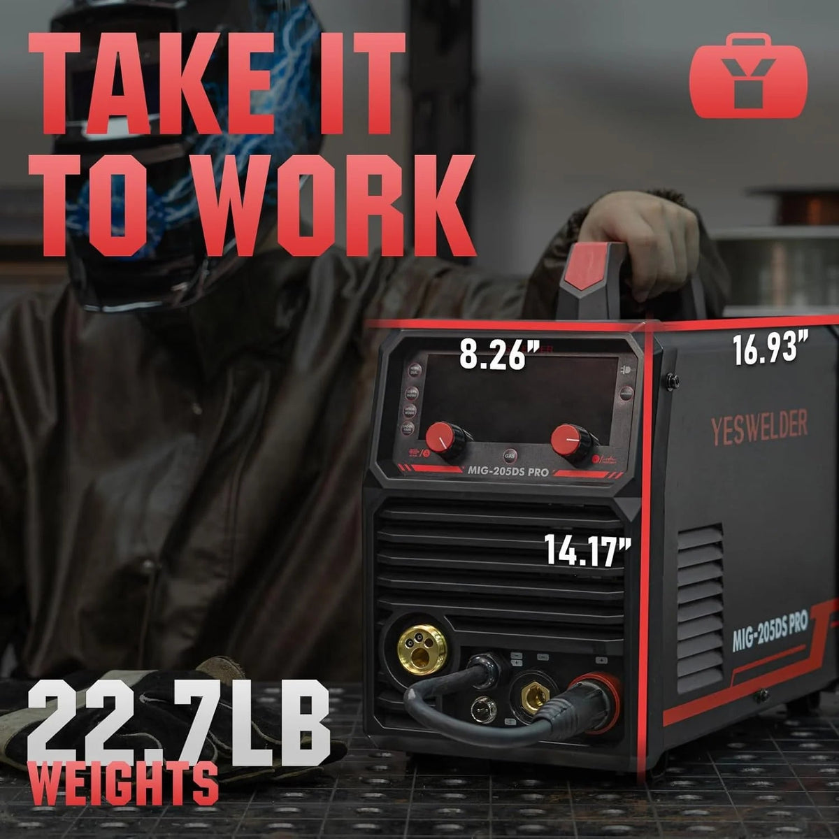 135AMP Mig WELDER,110V Flux Core Welder Flux Core Mig/lift Tig/stick 3-IN-1 Large LED Digital Display Welding Machine Igbt Inverter Welder