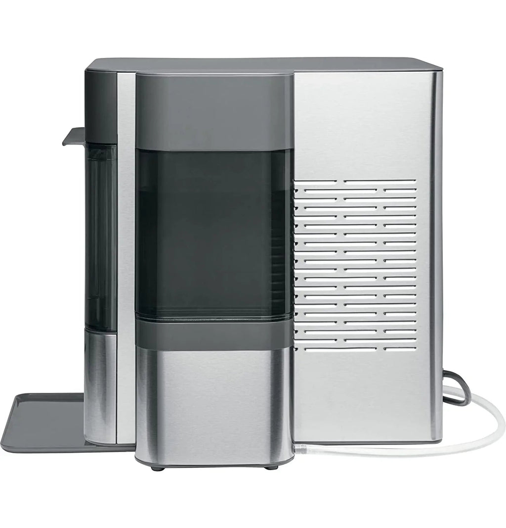 Countertop Nugget Ice Maker | Ice Machine with Wifi Connectivity | Smart Home Kitchen Essentials | Black Stainless