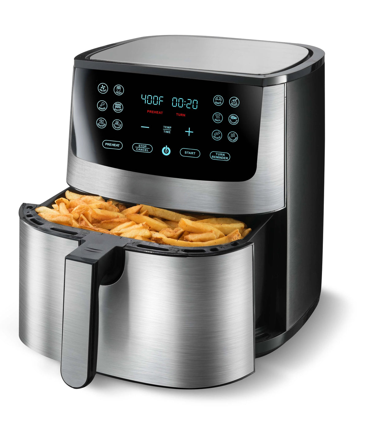 8-QT. Stainless Steel Digital Air Fryer