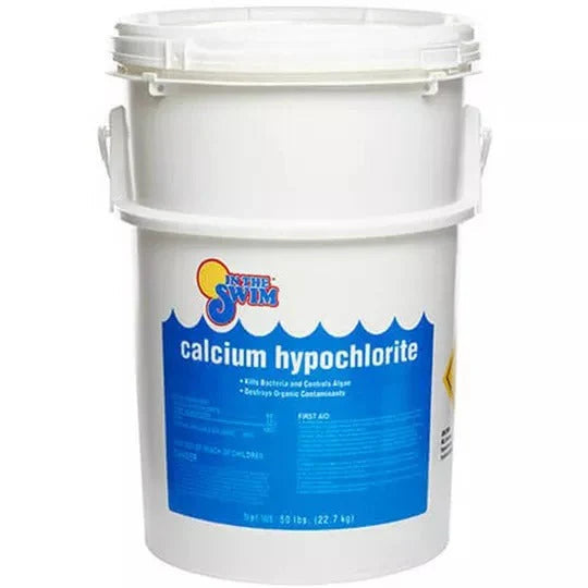 50 lbs Calcium Hypochlorite Pool Shock Bucket