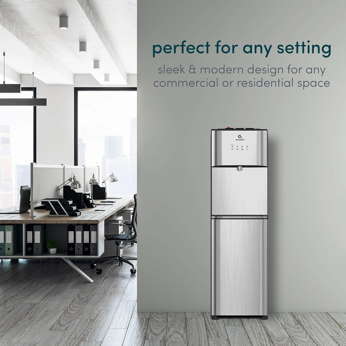 Limited Edition Self Cleaning Water Cooler Water Dispenser - 3 Temperature Settings - Hot, Cold & Room Water, Durable Stainless Steel…
