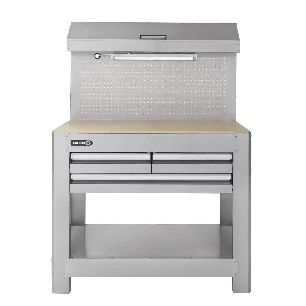 45-IN w X 36-IN H 3-DRAWER Work Bench Ss