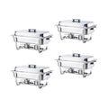 4 Pack 8 quart Stainless Steel Chafing Dish