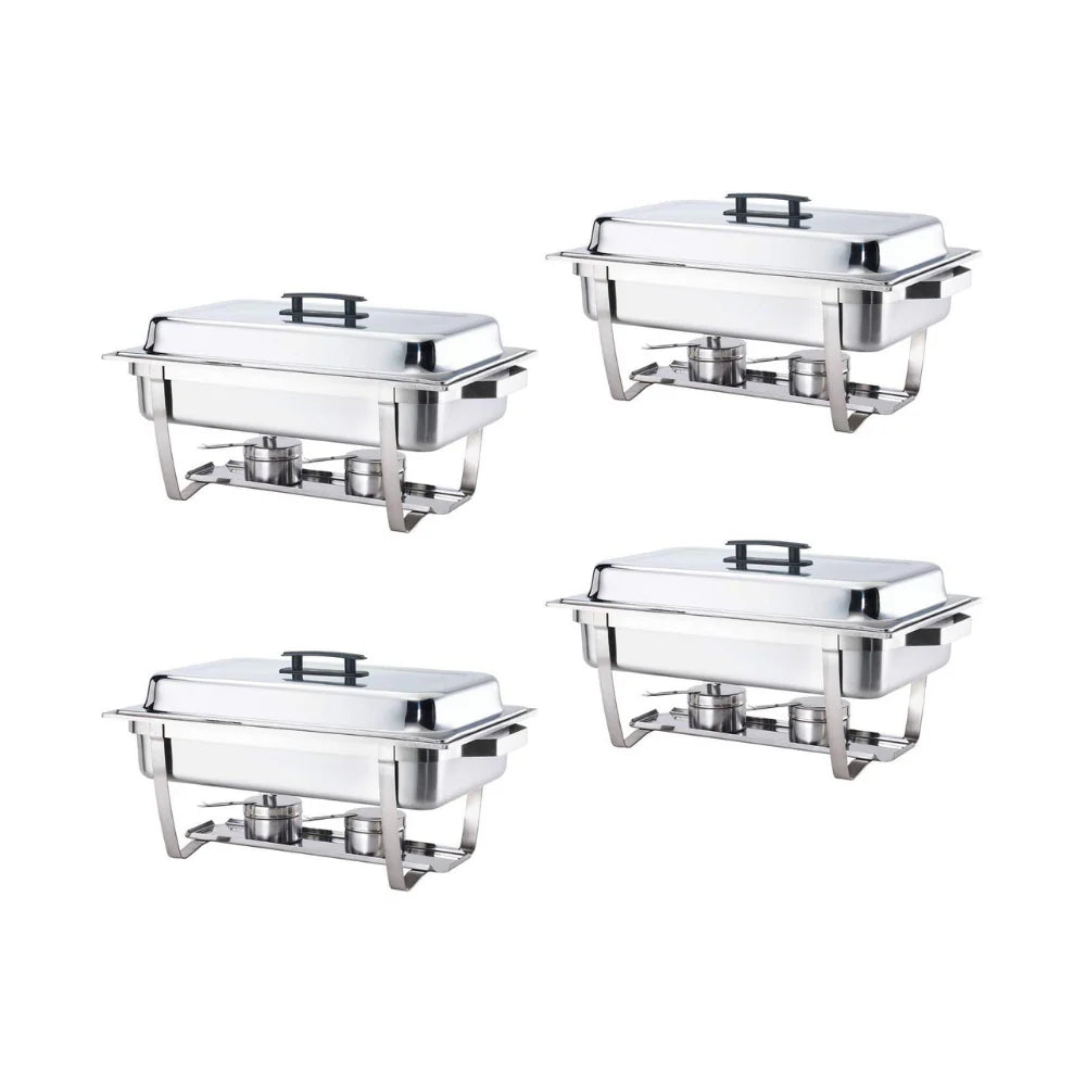 4 Pack 8 quart Stainless Steel Chafing Dish
