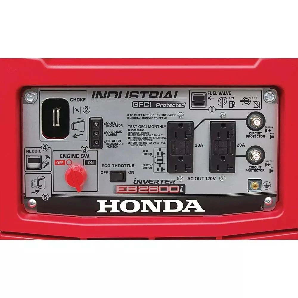 2,800-WATT Gasoline Powered Portable Industrial Inverter Generator