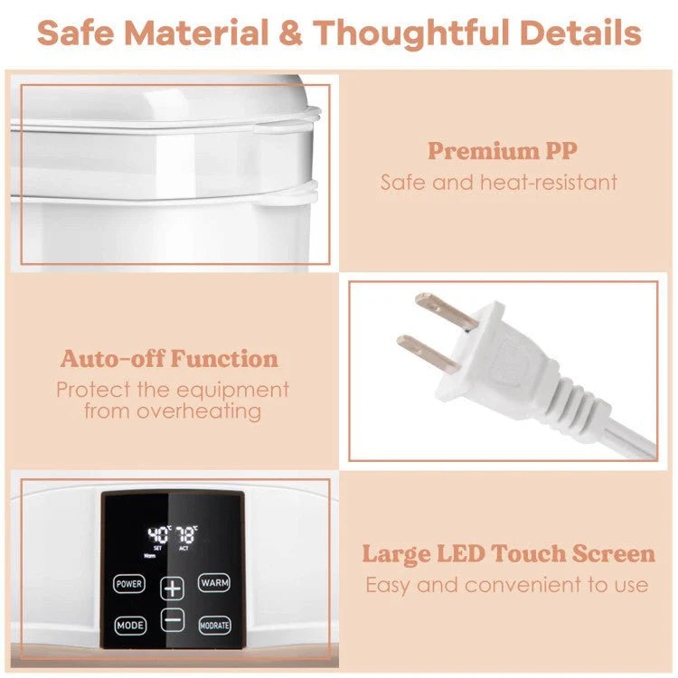 Premium 3-IN-1 Baby Bottle Steam Sterilizer and Dryer with LED Monitor