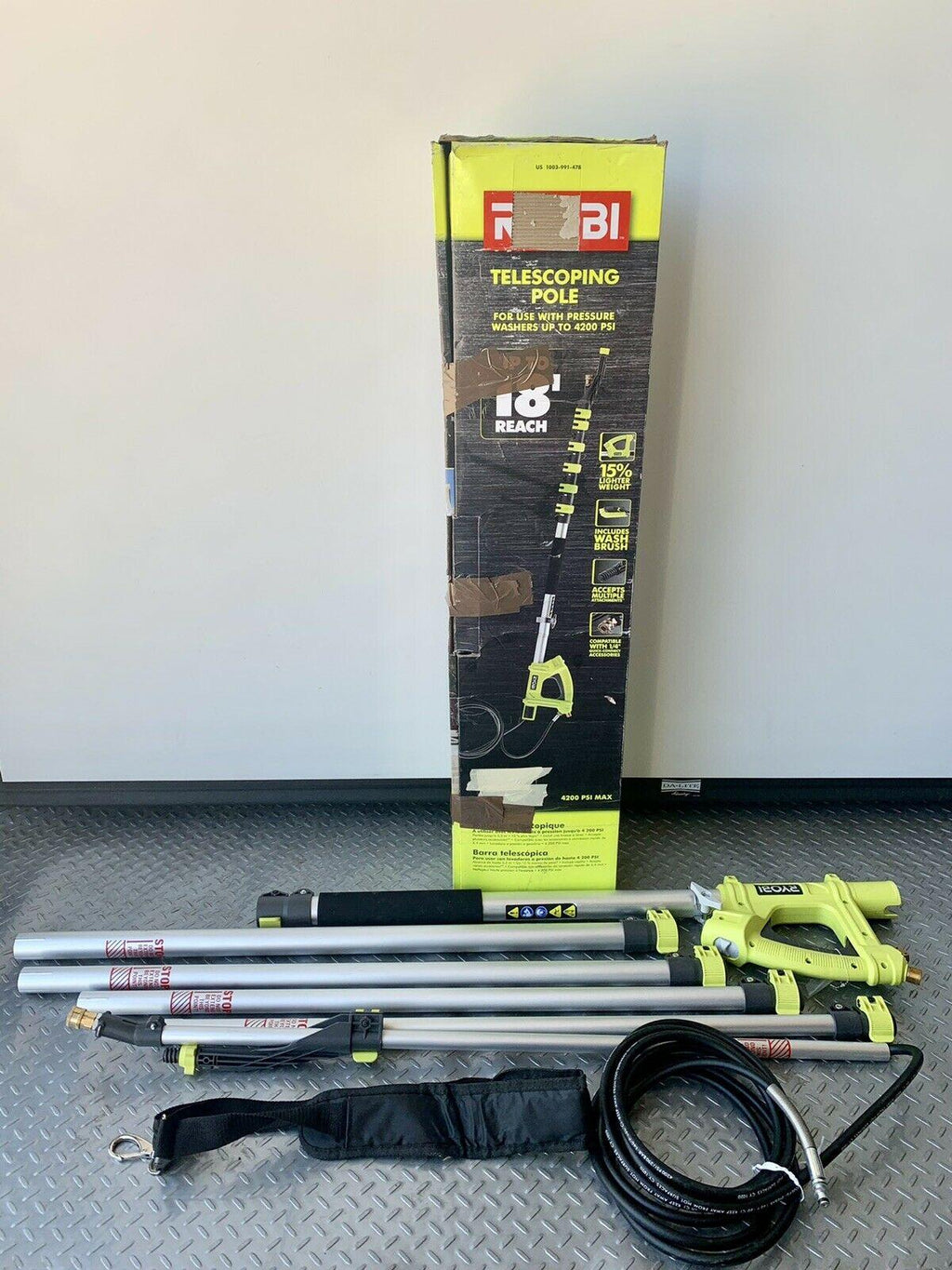 18 ft. Extension Pole for Pressure Washer Up 4200PSI