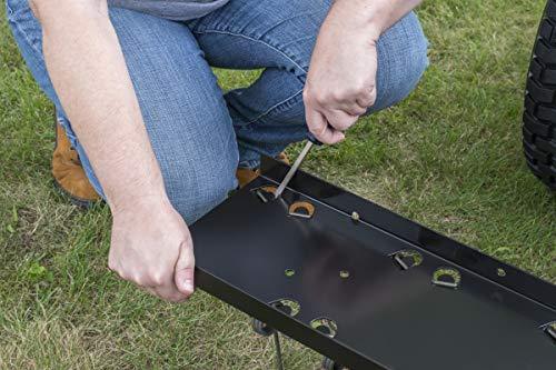 48-INCH Tine Tow Dethatcher,black,medium