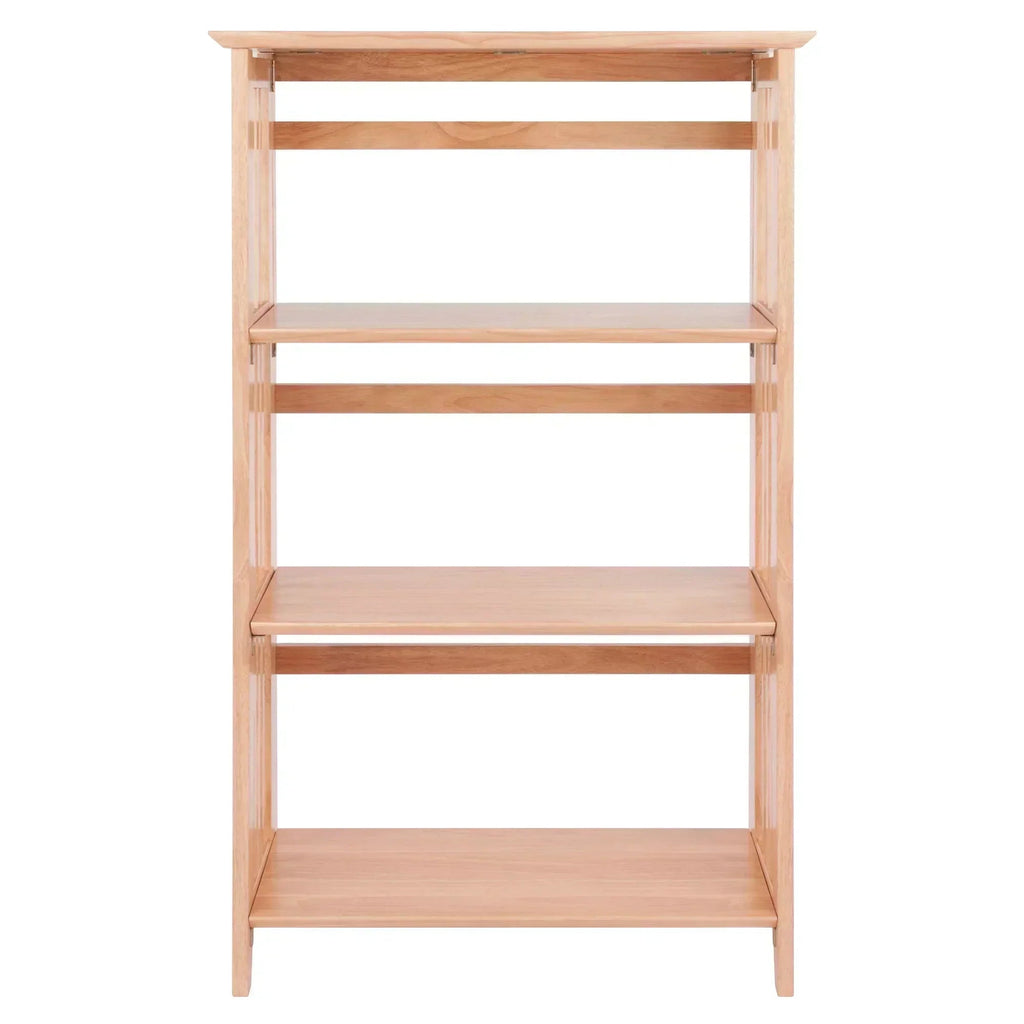 3-Section Foldable Shelf, Natural Finish
