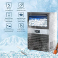 Commercial Ice - 110LBS/24H Stainless Steel Free-standing Ice Machine Maker Air Cooling Ice
