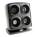 Quad Watch Winder in Black Independently Controlled Settings Multiple Direction and Timer Settings Adjustable Watch Pillow Plenty of Space…