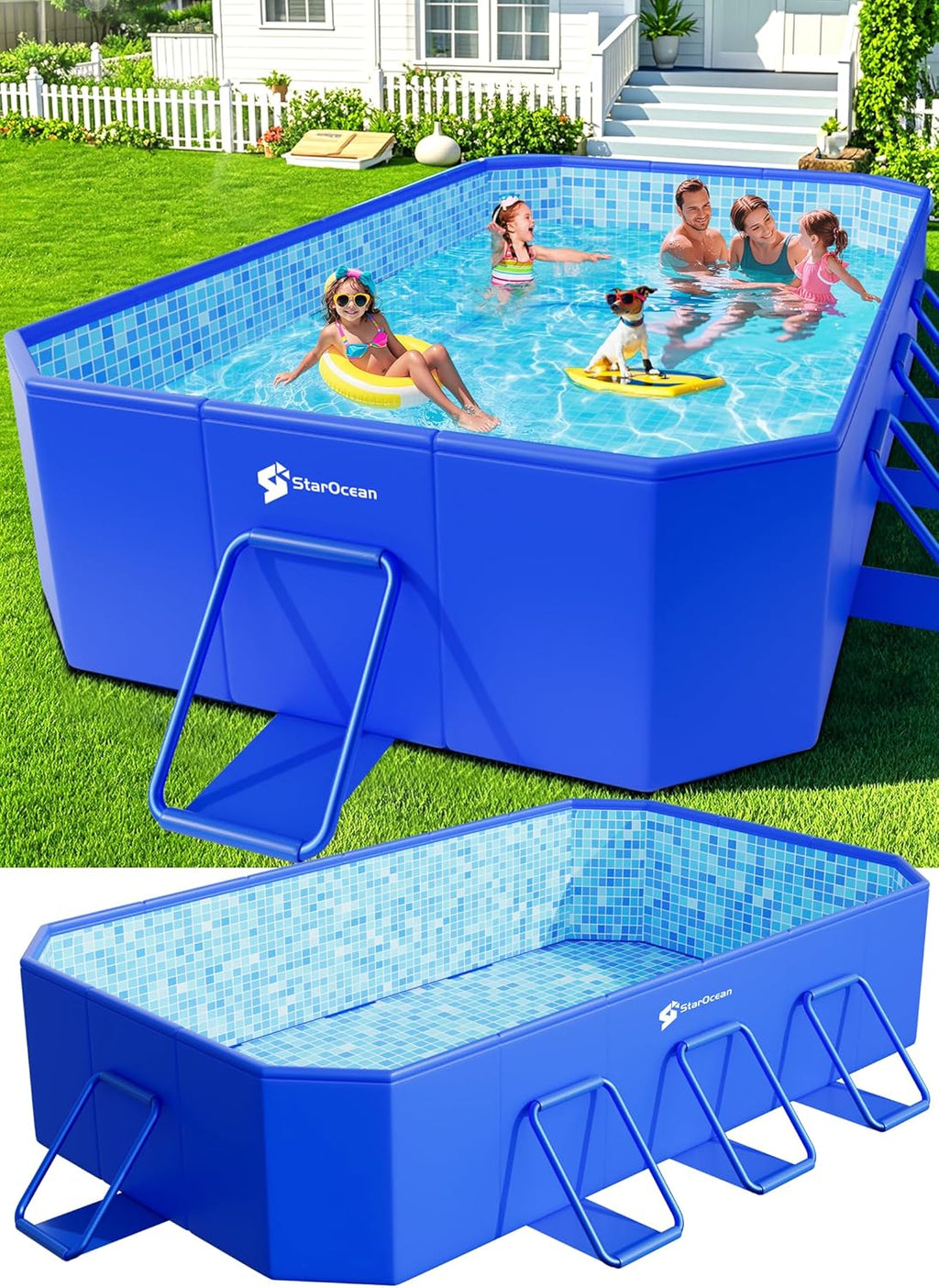 Foldable Pool, Large Non-inflatable Swimming Pool for Kids,adult Collapsible Pools Hard Plastic Shell, Oversized Thickened,portable Folding…