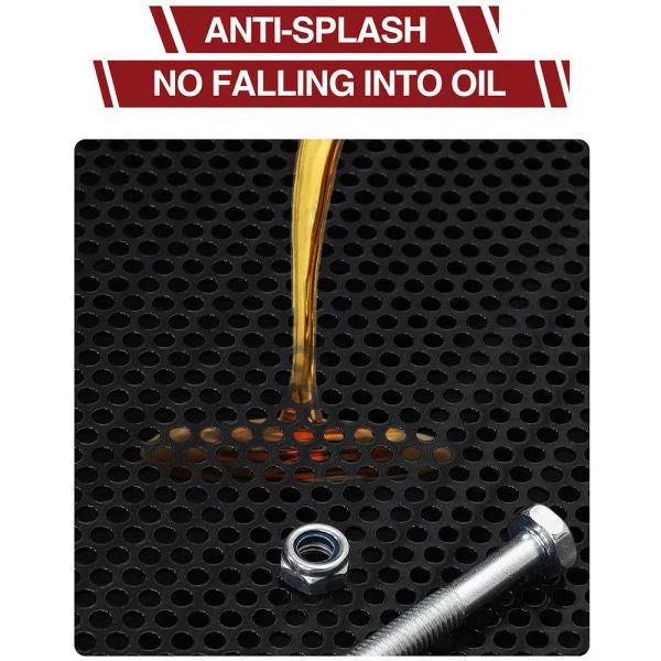 17 gal Electric Oil Drain with 110V Pump & 8 ft Hose,low Profile & T Folding Handle Oil Drain Cart for Truck Cars Suvs