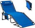 4-FOLD Outdoor Folding Chaise Lounge Chair for Beach