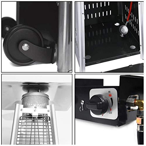 2 Sets 40,000 btu Propane Patio Heater, Standing Pyramid Outdoor Heaters