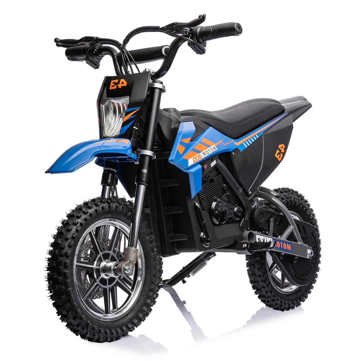 36V Kids Electric Dirt Bike, 36V, 350W, 15.5MPH, LED, 175LBS Max - Blue