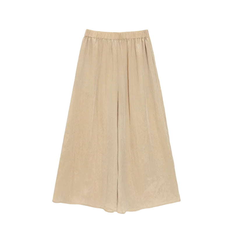 LONGÉ Women's Cupro Nylon Blend Wide-Leg Pants